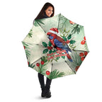 Watercolor Floral Crimson Rosella Umbrella It’s Aussie Christmas Time! - Aussie Hoodie