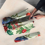 Watercolor Floral Crimson Rosella Umbrella It’s Aussie Christmas Time! - Aussie Hoodie
