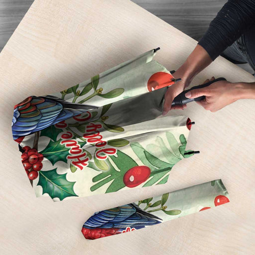 Watercolor Floral Crimson Rosella Umbrella It’s Aussie Christmas Time! - Aussie Hoodie