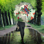 Watercolor Floral Crimson Rosella Umbrella It’s Aussie Christmas Time! - Aussie Hoodie