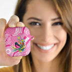 Pink Robin Aboriginal Inspired AirPods Case - Aussie Hoodie