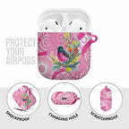 Pink Robin Aboriginal Inspired AirPods Case - Aussie Hoodie