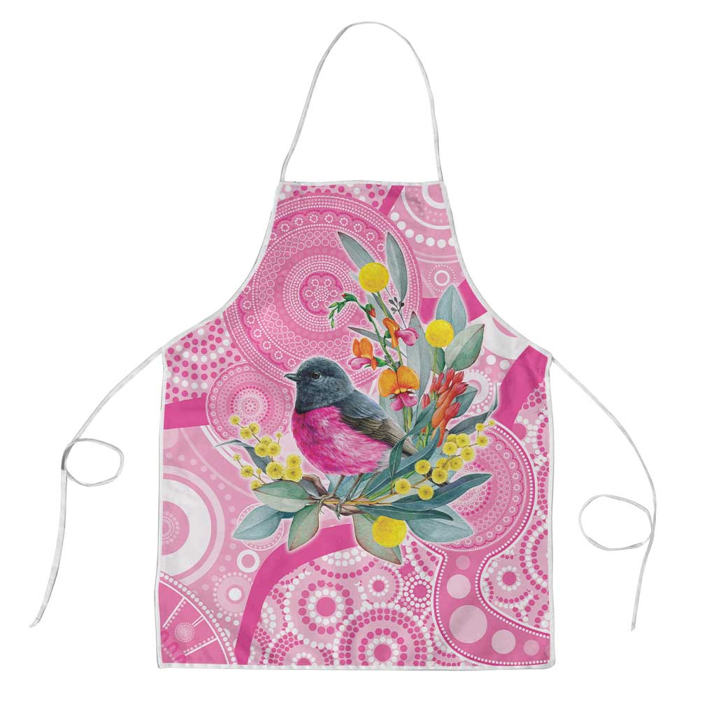 Pink Robin Aboriginal Inspired Apron - Aussie Hoodie