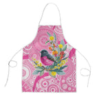 Pink Robin Aboriginal Inspired Apron - Aussie Hoodie