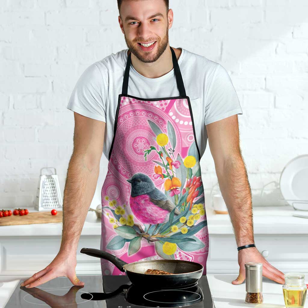 Pink Robin Aboriginal Inspired Apron - Aussie Hoodie