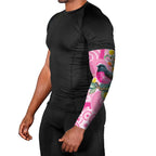 Pink Robin Aboriginal Inspired Arm Sleeves - Aussie Hoodie
