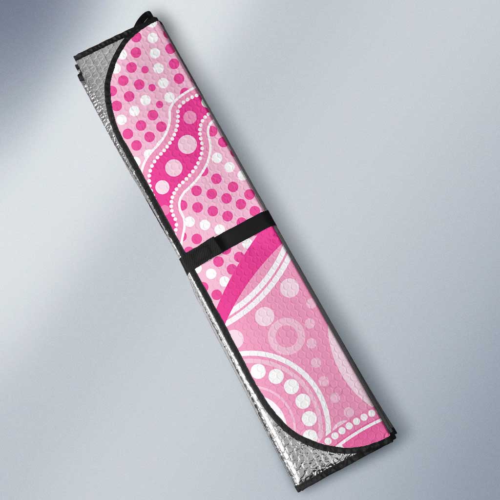 Pink Robin Aboriginal Inspired Auto Sun Shade - Aussie Hoodie