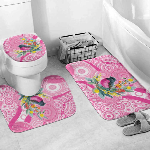 Pink Robin Aboriginal Inspired Bathroom Set - Aussie Hoodie