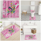 Pink Robin Aboriginal Inspired Bathroom Set - Aussie Hoodie