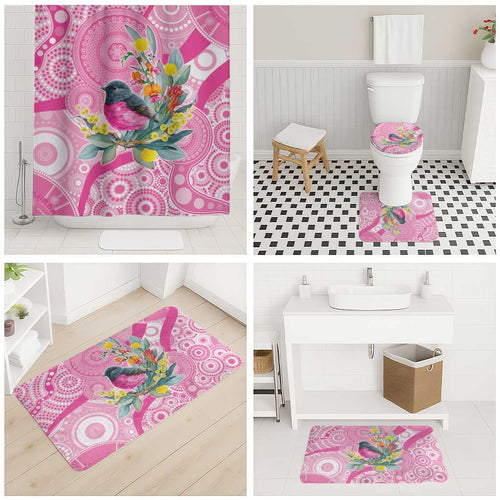 Pink Robin Aboriginal Inspired Bathroom Set - Aussie Hoodie