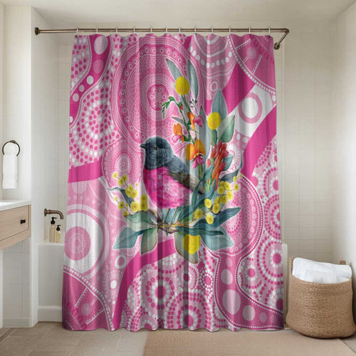 Pink Robin Aboriginal Inspired Bathroom Set - Aussie Hoodie