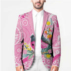 Pink Robin Aboriginal Inspired Blazer - Aussie Hoodie