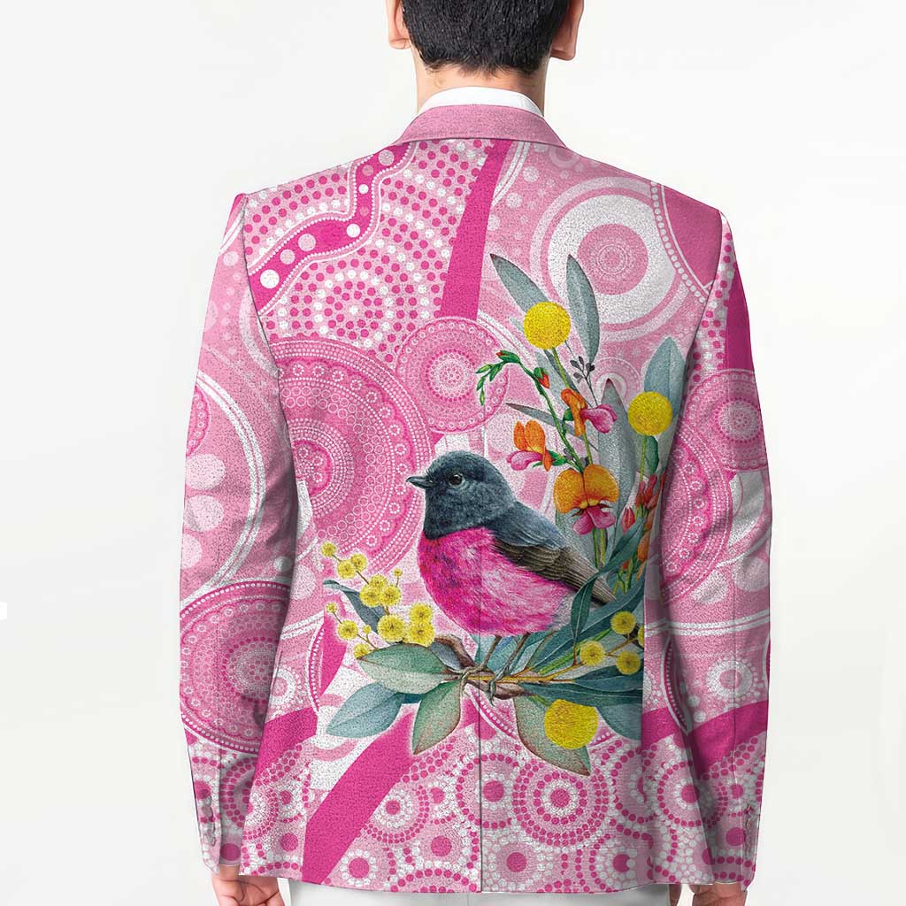 Pink Robin Aboriginal Inspired Blazer - Aussie Hoodie