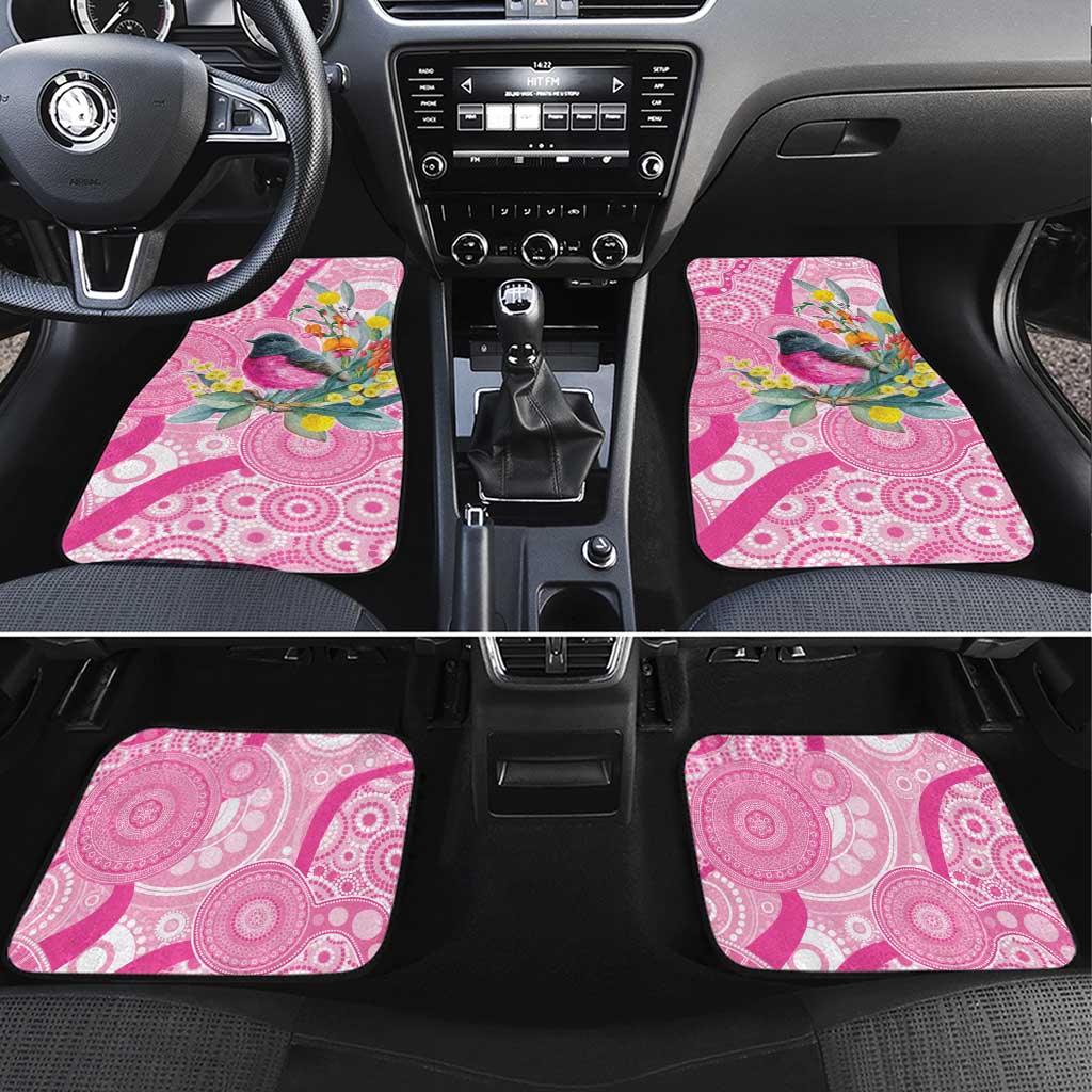Pink Robin Aboriginal Inspired Car Mats - Aussie Hoodie