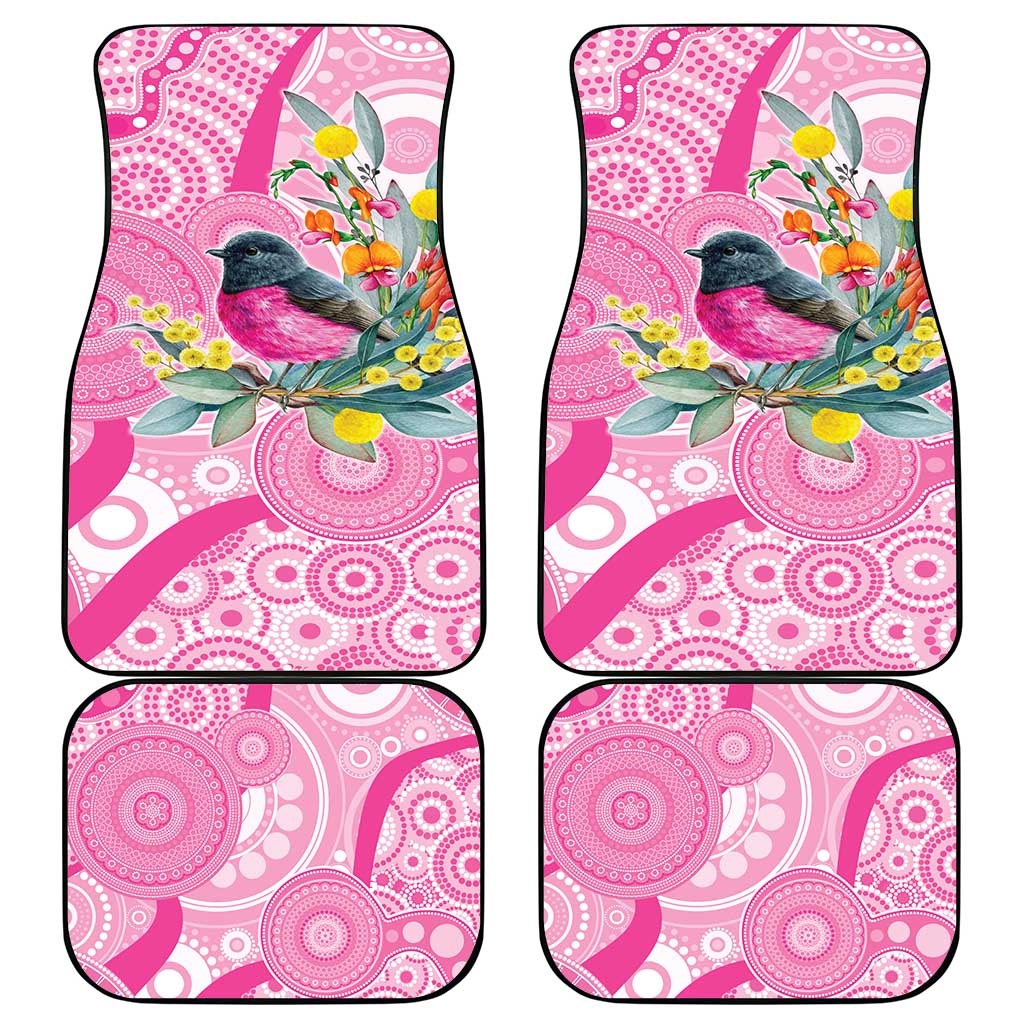 Pink Robin Aboriginal Inspired Car Mats - Aussie Hoodie