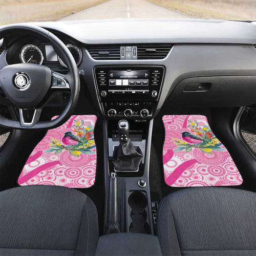 Pink Robin Aboriginal Inspired Car Mats - Aussie Hoodie