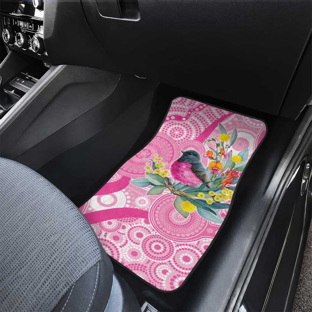Pink Robin Aboriginal Inspired Car Mats - Aussie Hoodie