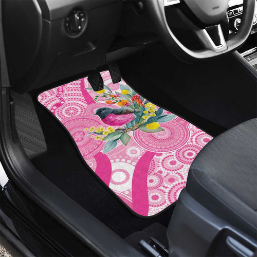 Pink Robin Aboriginal Inspired Car Mats - Aussie Hoodie
