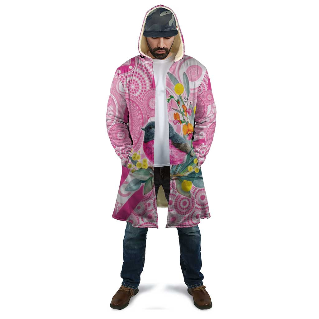 Pink Robin Aboriginal Inspired Cloak - Aussie Hoodie