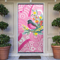 Pink Robin Aboriginal Inspired Door Cover - Aussie Hoodie