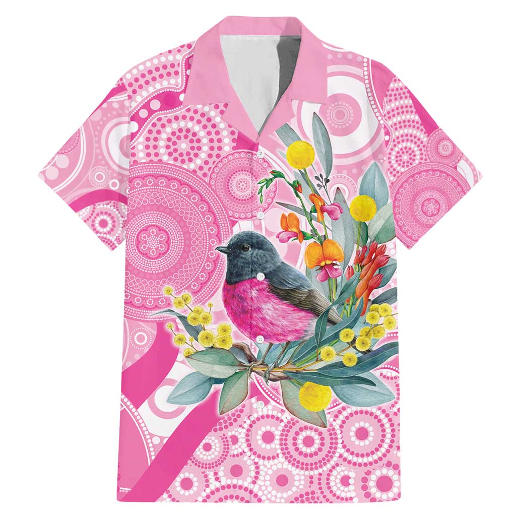 Pink Robin Aboriginal Inspired Family Matching Mermaid Dress and Hawaiian Shirt - Aussie Hoodie