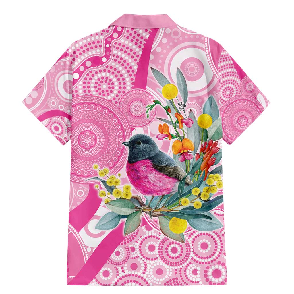 Pink Robin Aboriginal Inspired Family Matching Mermaid Dress and Hawaiian Shirt - Aussie Hoodie