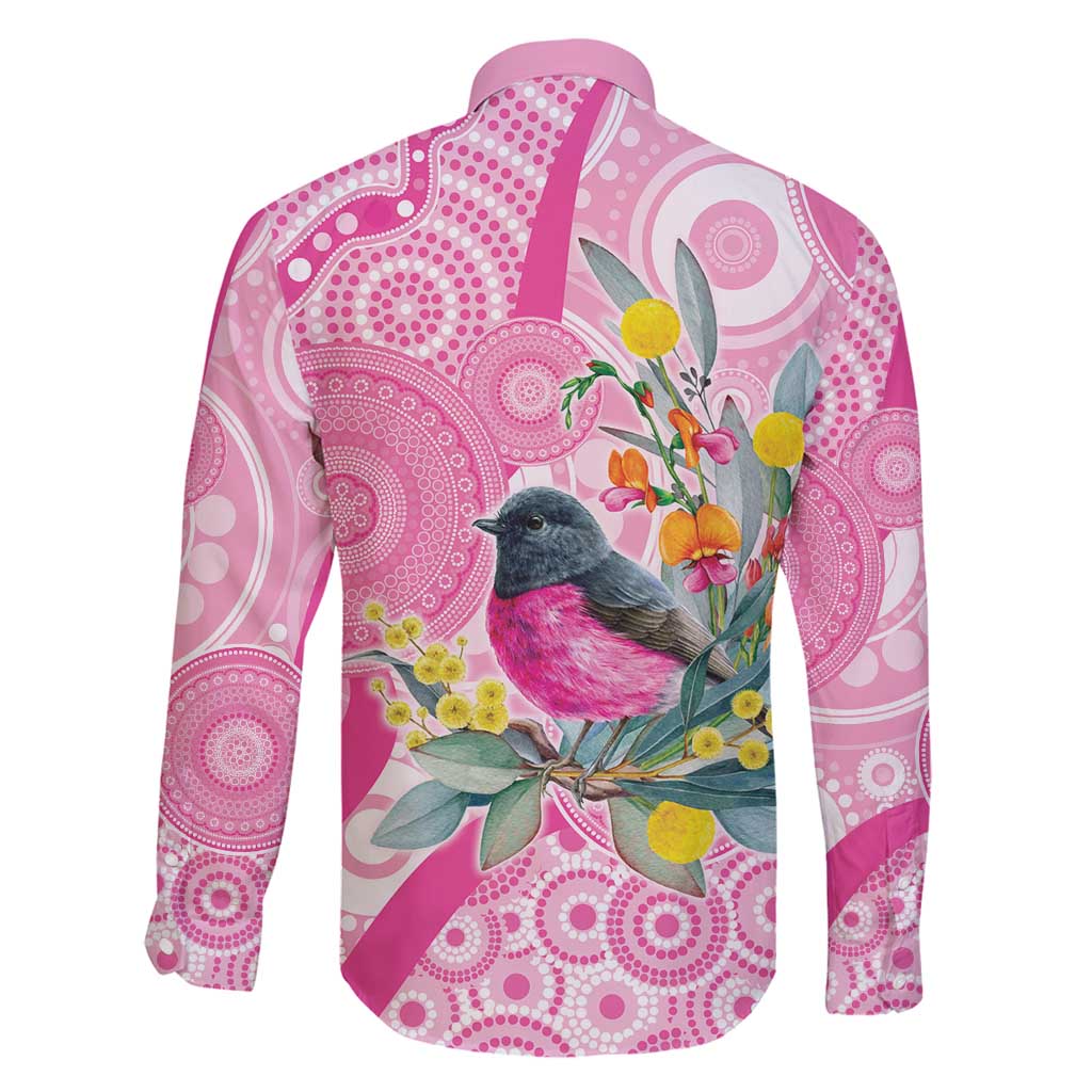 Pink Robin Aboriginal Inspired Family Matching Puletasi and Hawaiian Shirt - Aussie Hoodie