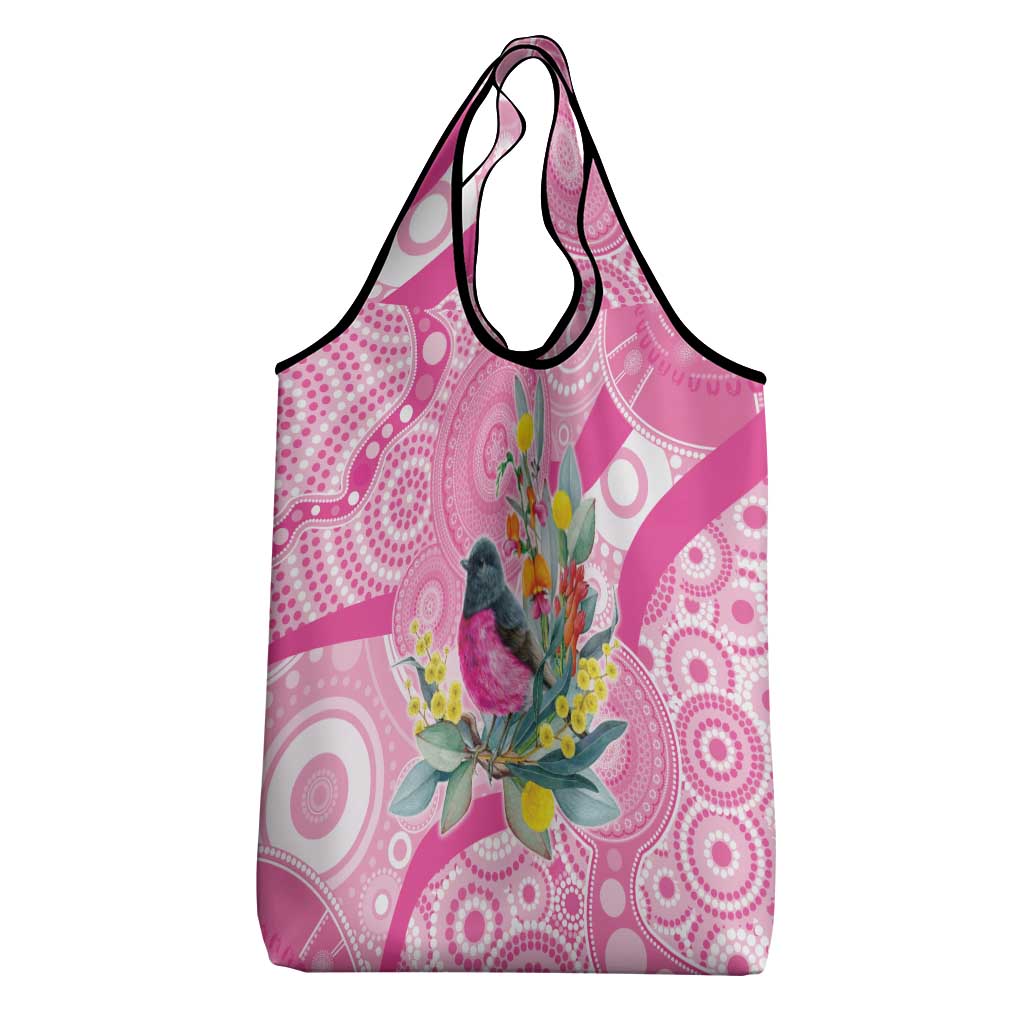 Pink Robin Aboriginal Inspired Grocery Bag - Aussie Hoodie