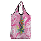 Pink Robin Aboriginal Inspired Grocery Bag - Aussie Hoodie