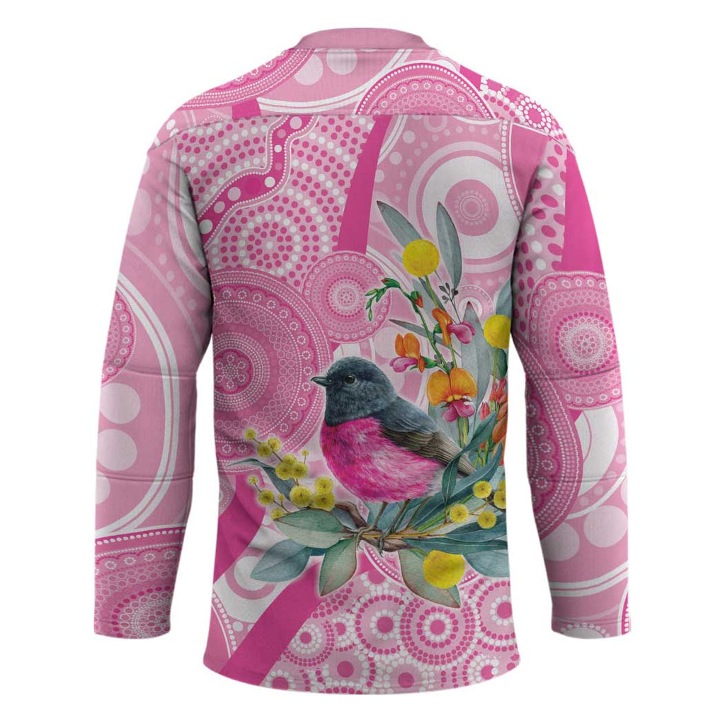Pink Robin Aboriginal Inspired Hockey Jersey - Aussie Hoodie