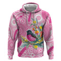 Pink Robin Aboriginal Inspired Hoodie - Aussie Hoodie