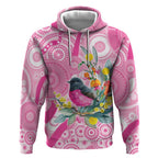 Pink Robin Aboriginal Inspired Hoodie - Aussie Hoodie