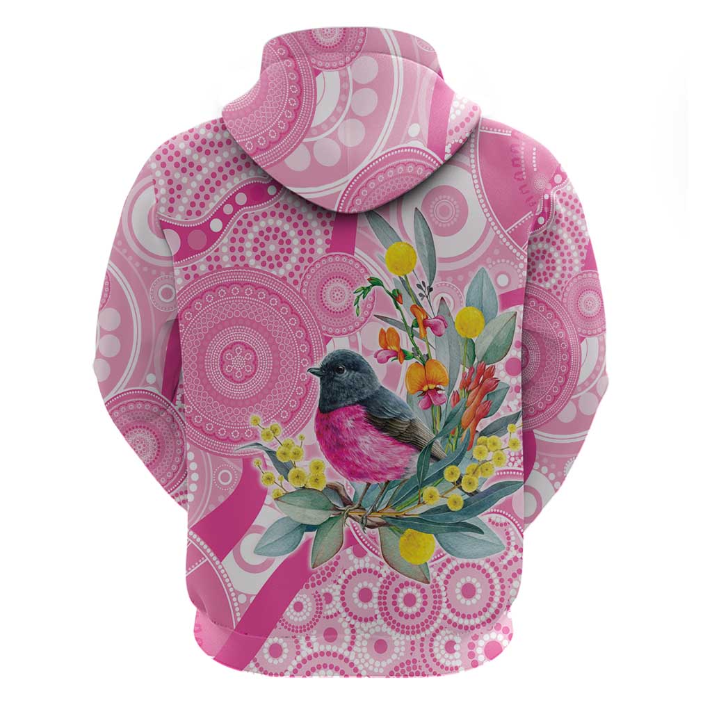 Pink Robin Aboriginal Inspired Hoodie - Aussie Hoodie
