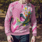 Pink Robin Aboriginal Inspired Ugly Christmas Sweater - Aussie Hoodie