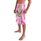 Pink Robin Aboriginal Inspired Lavalava - Aussie Hoodie
