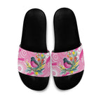 Pink Robin Aboriginal Inspired Slide Sandals - Aussie Hoodie