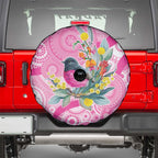 Pink Robin Aboriginal Inspired Spare Tire Cover - Aussie Hoodie