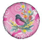Pink Robin Aboriginal Inspired Spare Tire Cover - Aussie Hoodie