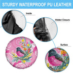Pink Robin Aboriginal Inspired Spare Tire Cover - Aussie Hoodie