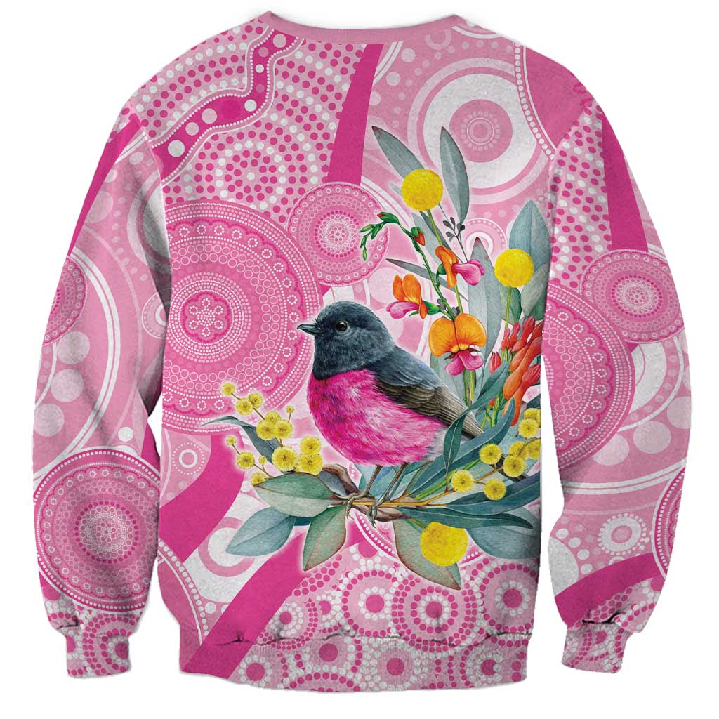 Pink Robin Aboriginal Inspired Sweatshirt - Aussie Hoodie