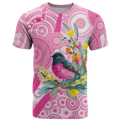Pink Robin Aboriginal Inspired T Shirt - Aussie Hoodie