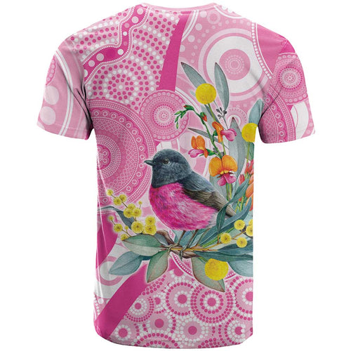 Pink Robin Aboriginal Inspired T Shirt - Aussie Hoodie