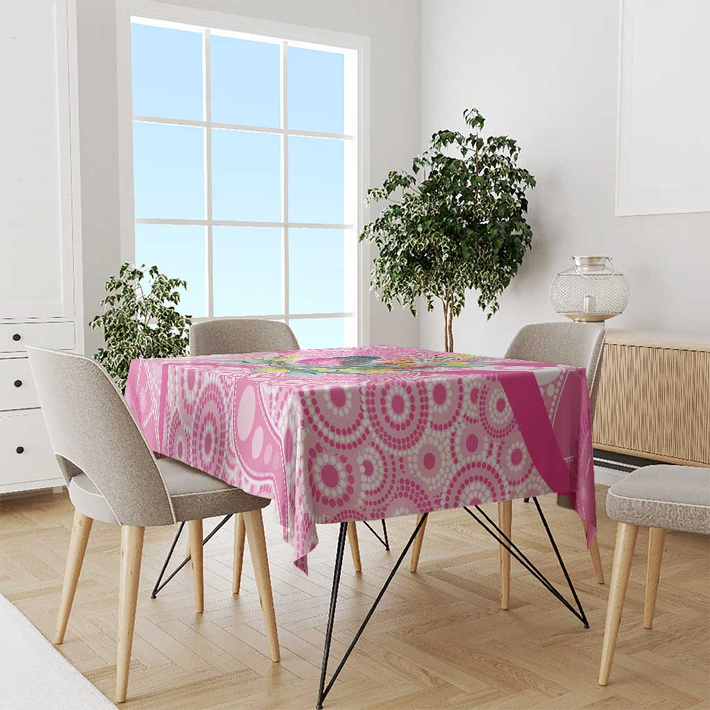 Pink Robin Aboriginal Inspired Tablecloth - Aussie Hoodie
