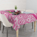 Pink Robin Aboriginal Inspired Tablecloth - Aussie Hoodie