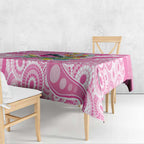 Pink Robin Aboriginal Inspired Tablecloth - Aussie Hoodie