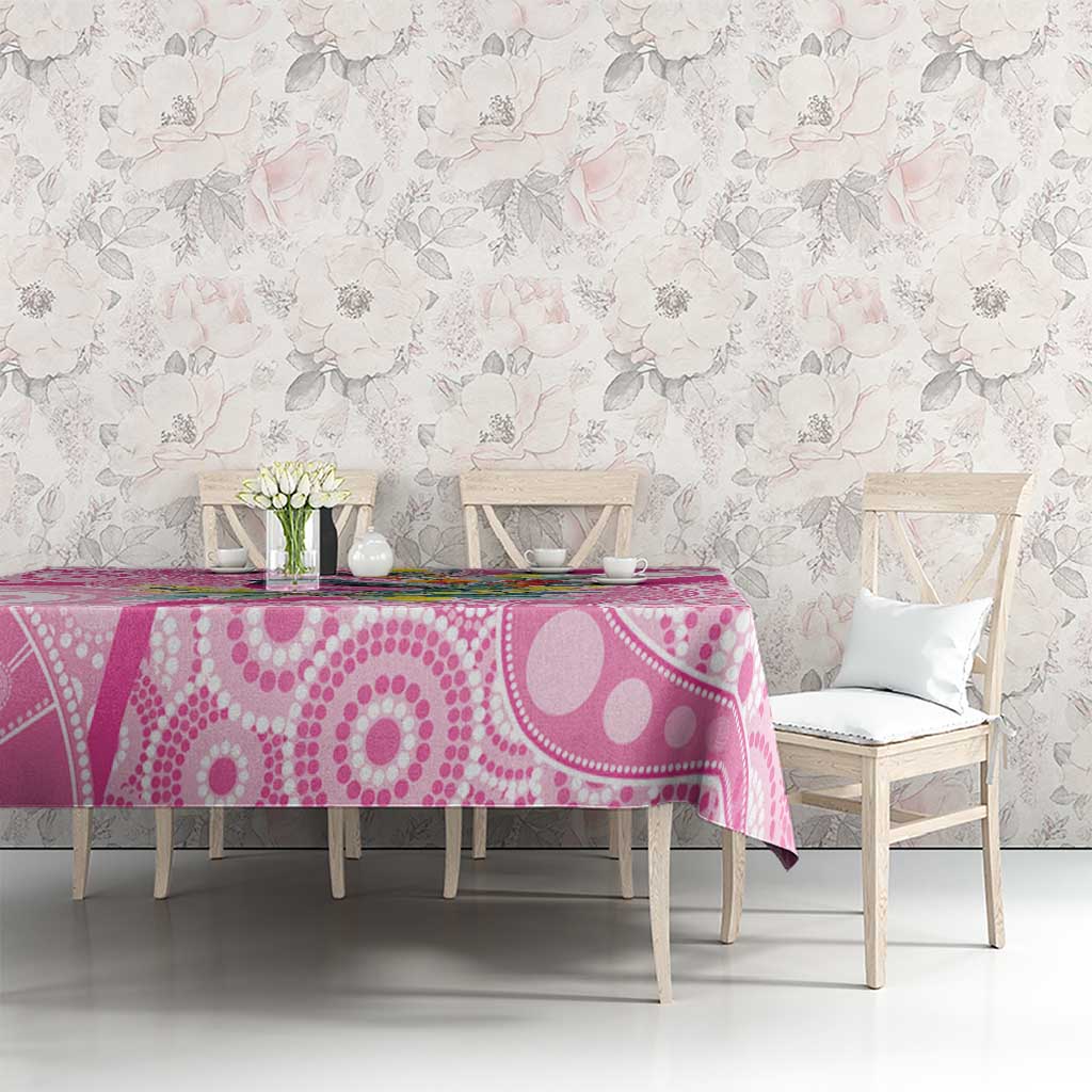 Pink Robin Aboriginal Inspired Tablecloth - Aussie Hoodie