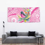 Pink Robin Aboriginal Inspired Tapestry - Aussie Hoodie