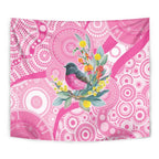 Pink Robin Aboriginal Inspired Tapestry - Aussie Hoodie