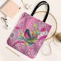 Pink Robin Aboriginal Inspired Tote Bag - Aussie Hoodie
