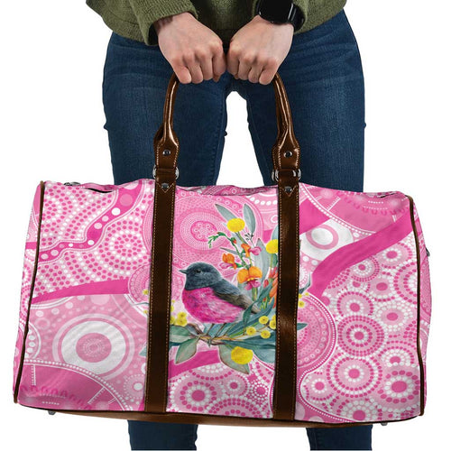 Pink Robin Aboriginal Inspired Travel Bag - Aussie Hoodie